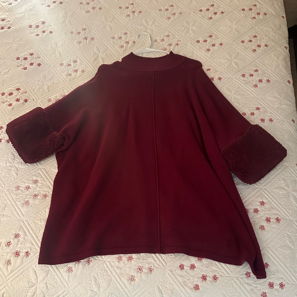 Alfani Deep Red Knit Sweater